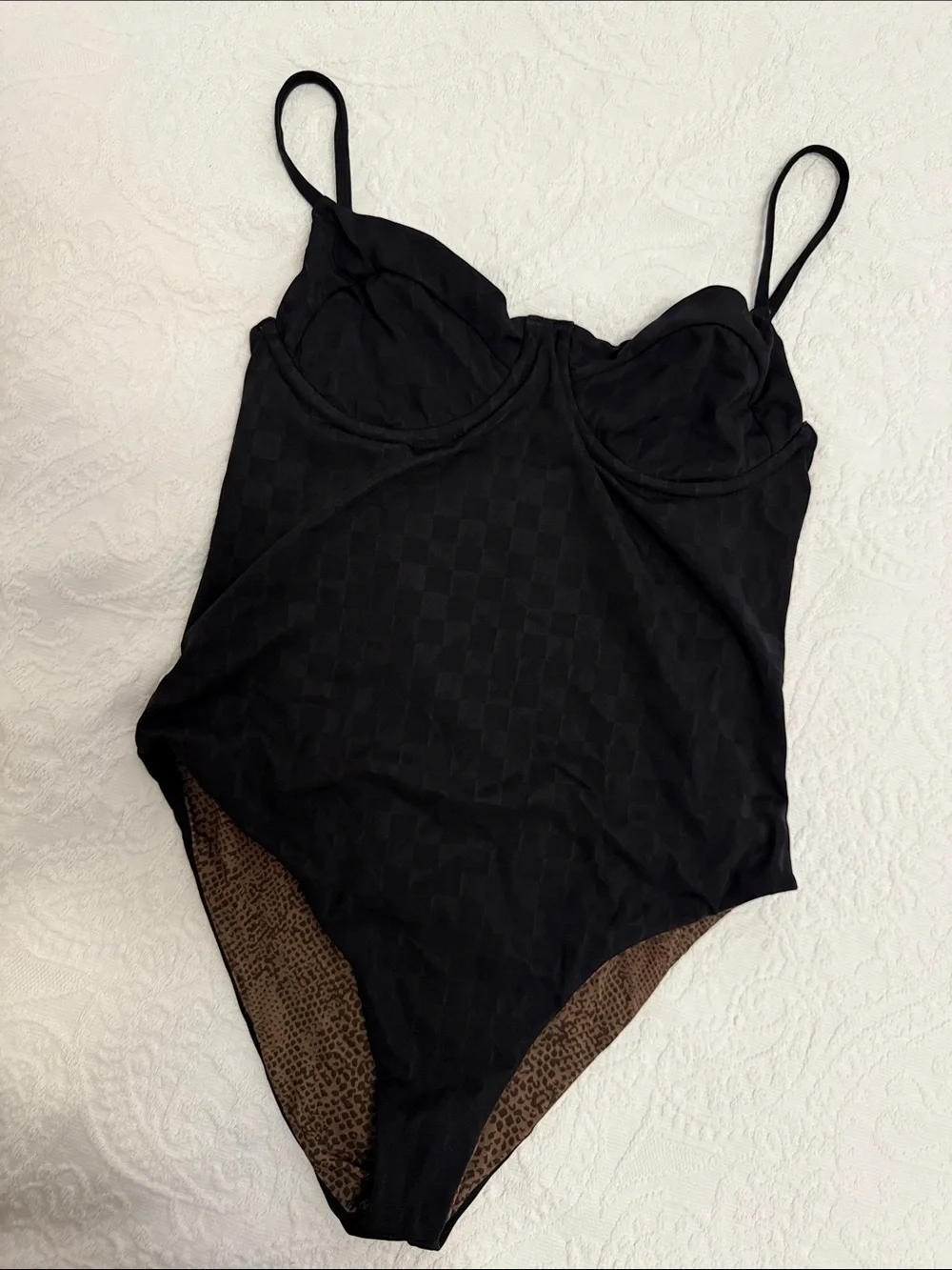 acacia swimwear Black suit with Built-In Cups
